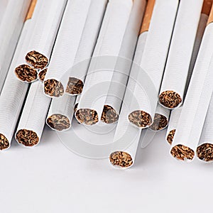 Tobacco Cigarettes Background or texture