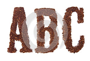 Tobacco letters ABC
