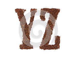 Tobacco letters YZ