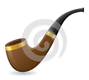 Tobacco pipe vector illustration