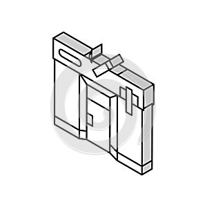 tobacconist store isometric icon vector illustration photo