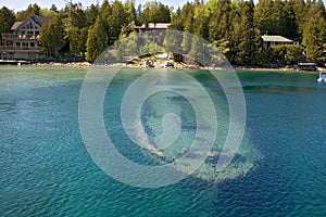 Tobermory boat under water photo
