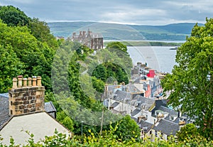 Tobermory in a summer day, capital of the Isle of Mull in the Scottish Inner Hebrides.