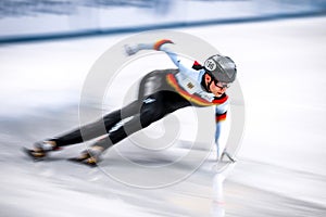 Tobias Pietzsch of Germany competes during the ISU Speed Skating World Cup