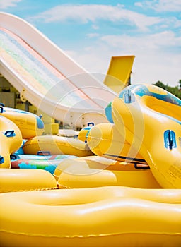 Tobogan, water slide, summer vacation photo