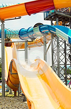 Tobogan, water slide, summer vacation photo