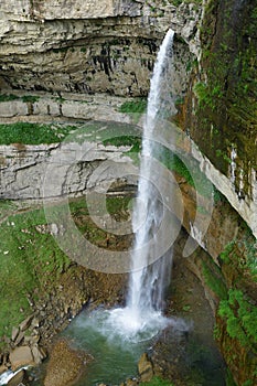 Tobot waterfall, Khunzakh waterfalls, natural monument, Dagestan, Russia