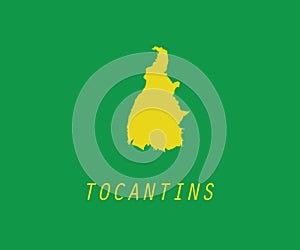 Tocantins map Brazil state region