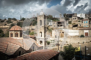 Tochni village, view over church. Larnaca District, Cyprus photo