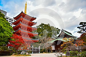Tocho-ji temple in Fukuoka, Japan photo