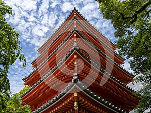 Tochoji Temple Pagoda in Fukuoka