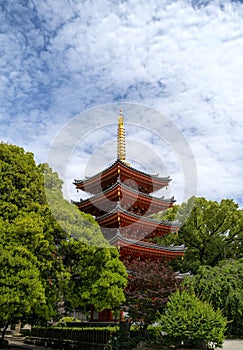 Tochoji Temple Pagoda in Fukuoka