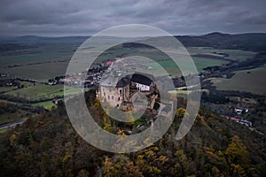 Tocnik castle in central bohemia in Czech Republic