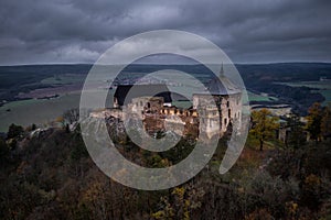 Tocnik castle in central bohemia in Czech Republic