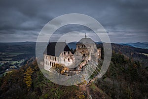 Tocnik castle in central bohemia in Czech Republic