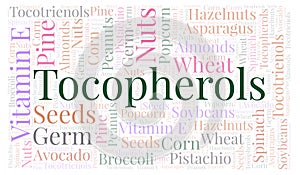 Tocopherols word cloud.