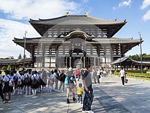 Todai ji temple main hall at Nara