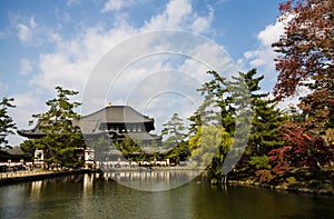 Todai-ji temple in Nara, Japan