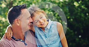 Today my daughter, tomorrow my best friend. Shot of an affectionate little girl spending quality time with her father