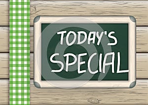 Today's Special Blackboard Wood