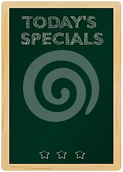 Today's Specials blackboard