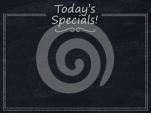 Today's specials menu photo