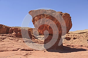Today`s Timna, visited by numerous tourists