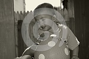 Toddler With Ball