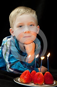 Toddler boy fourth birthday celebration