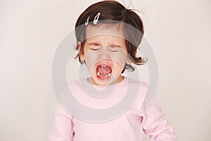 Toddler having a tantrum