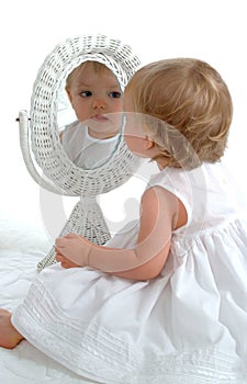 Toddler in Mirror