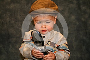 Toddler on Phone