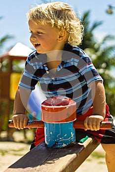 Toddler at the playground