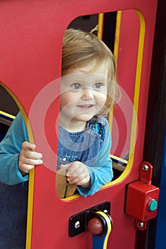 Toddler at playground