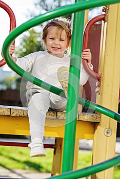 Toddler on the playground