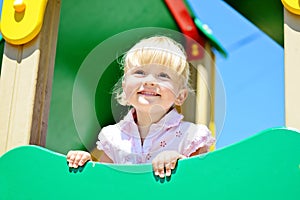 Toddler on playground