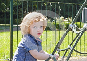 Toddler in playground