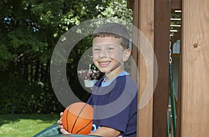 Toddler on Playset photo