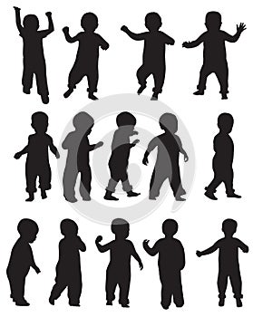 Toddler silhouettes