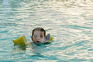 Toddler swimming