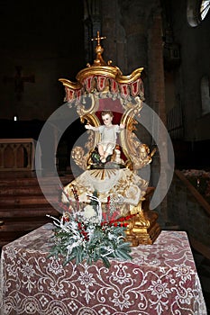 Todi - Statua lignea del Bambin GesÃ¹ nel duomo