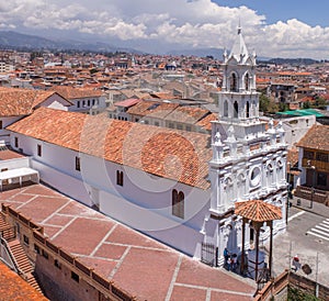 Todos Santos church in Cuenca, Ecuador photo