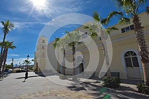 Todos Santos town church, Baja California Sur, Mexico