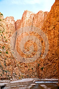 in todra gorge morocco africa river