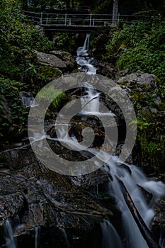 Todtnauer waterfalls of the black forest Schwarzwald