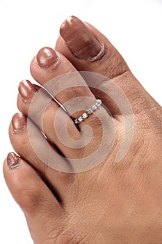 Toe ring jewellery