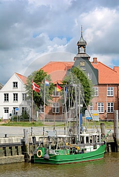 Toenning,Eider River,North Frisia,Germany