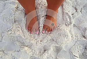 Toes in the sand