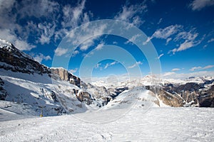 Toffana Dolomites winter mountains