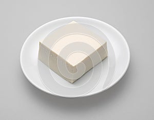 Tofu japanese on white dish
